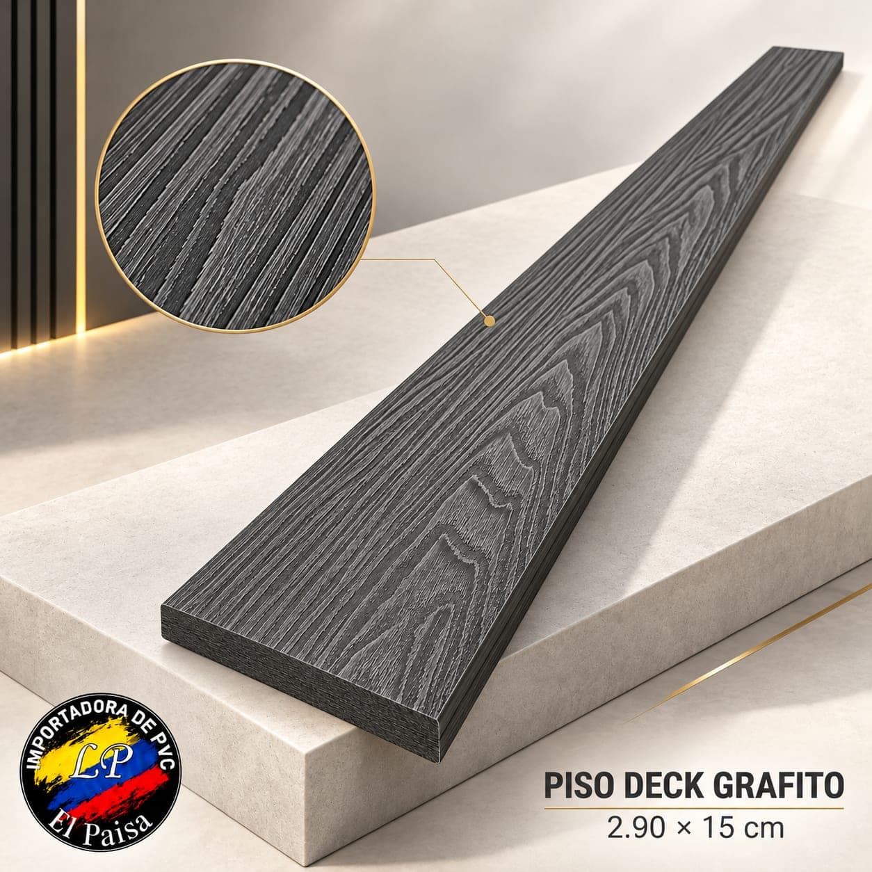 Piso Deck Grafito