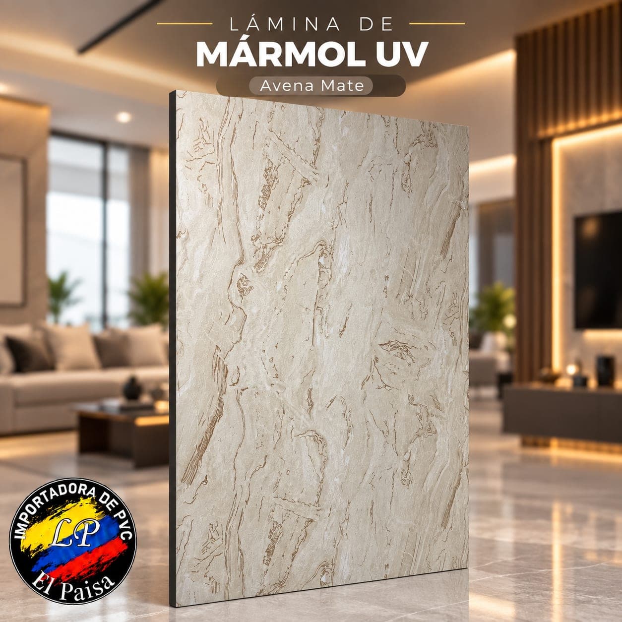 Mármol UV Avena Mate