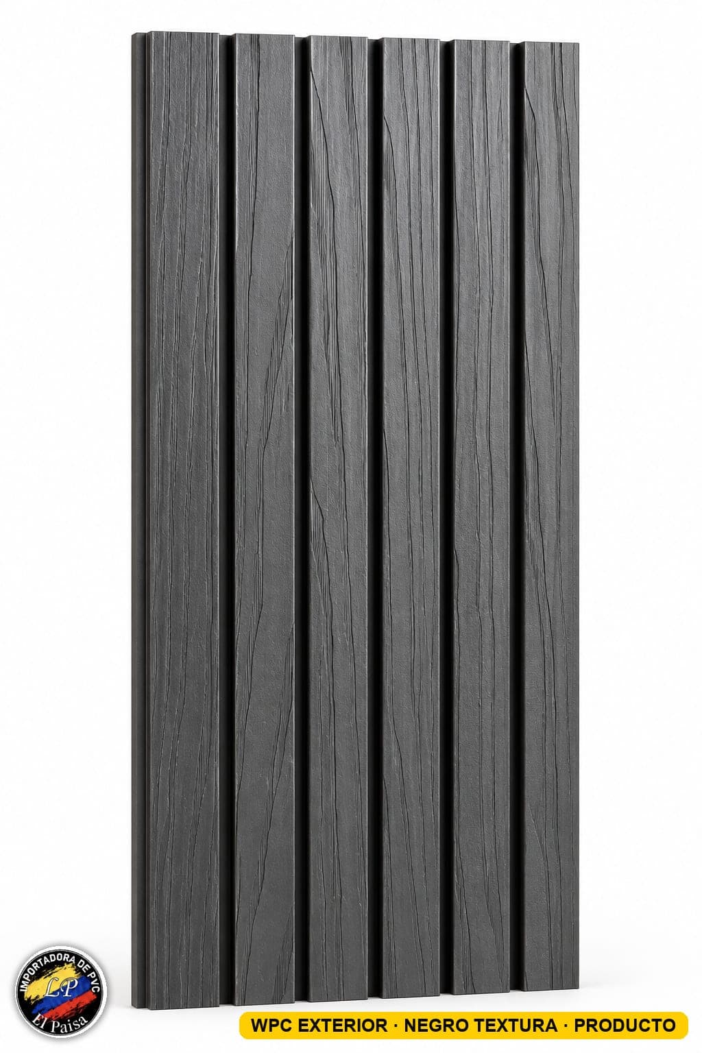 WPC Exterior Negro Textura